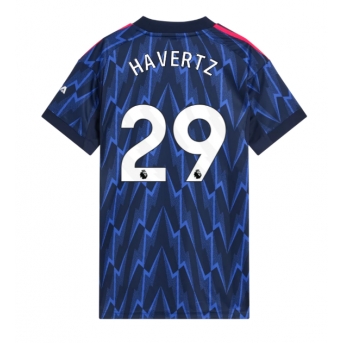 Billige Fotballdrakt Arsenal Kai Havertz #29 Replika Bortedrakt Dame 2025-26 Kortermet